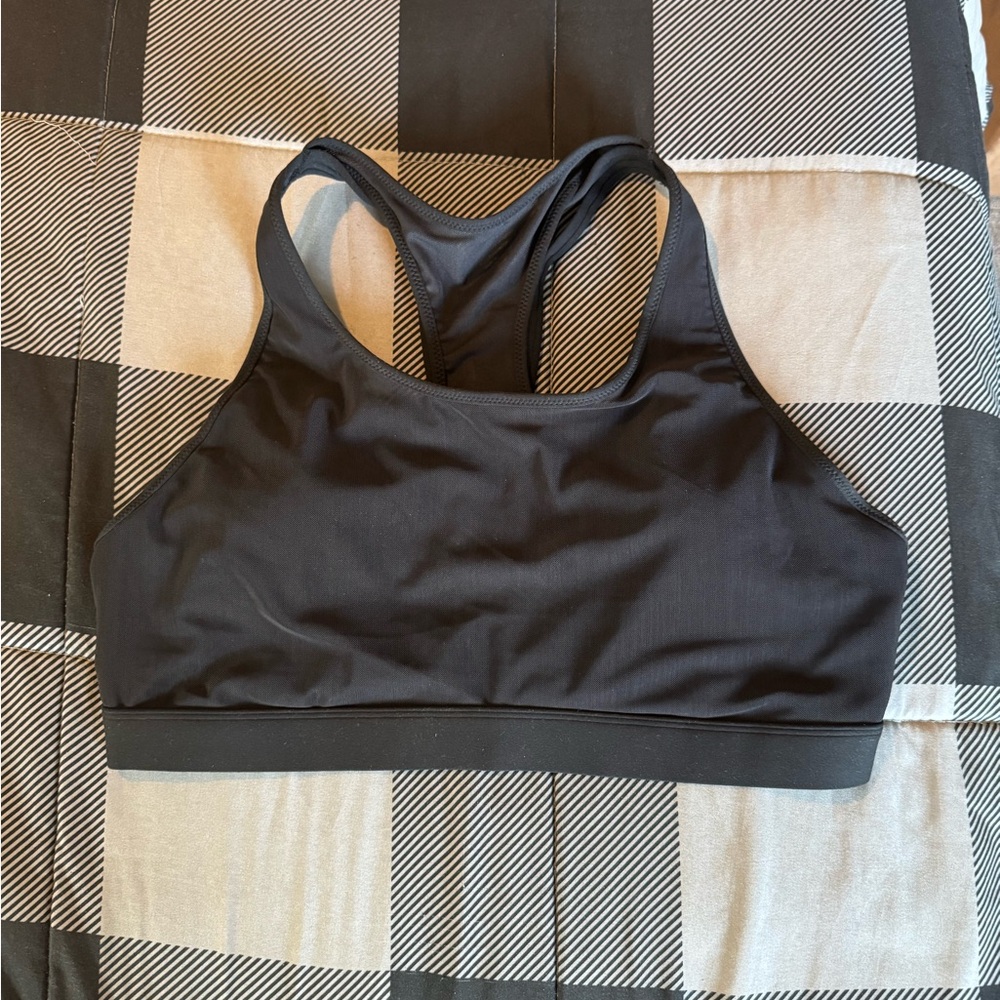 Fabletics Classic Black Sports Bra NWOT
